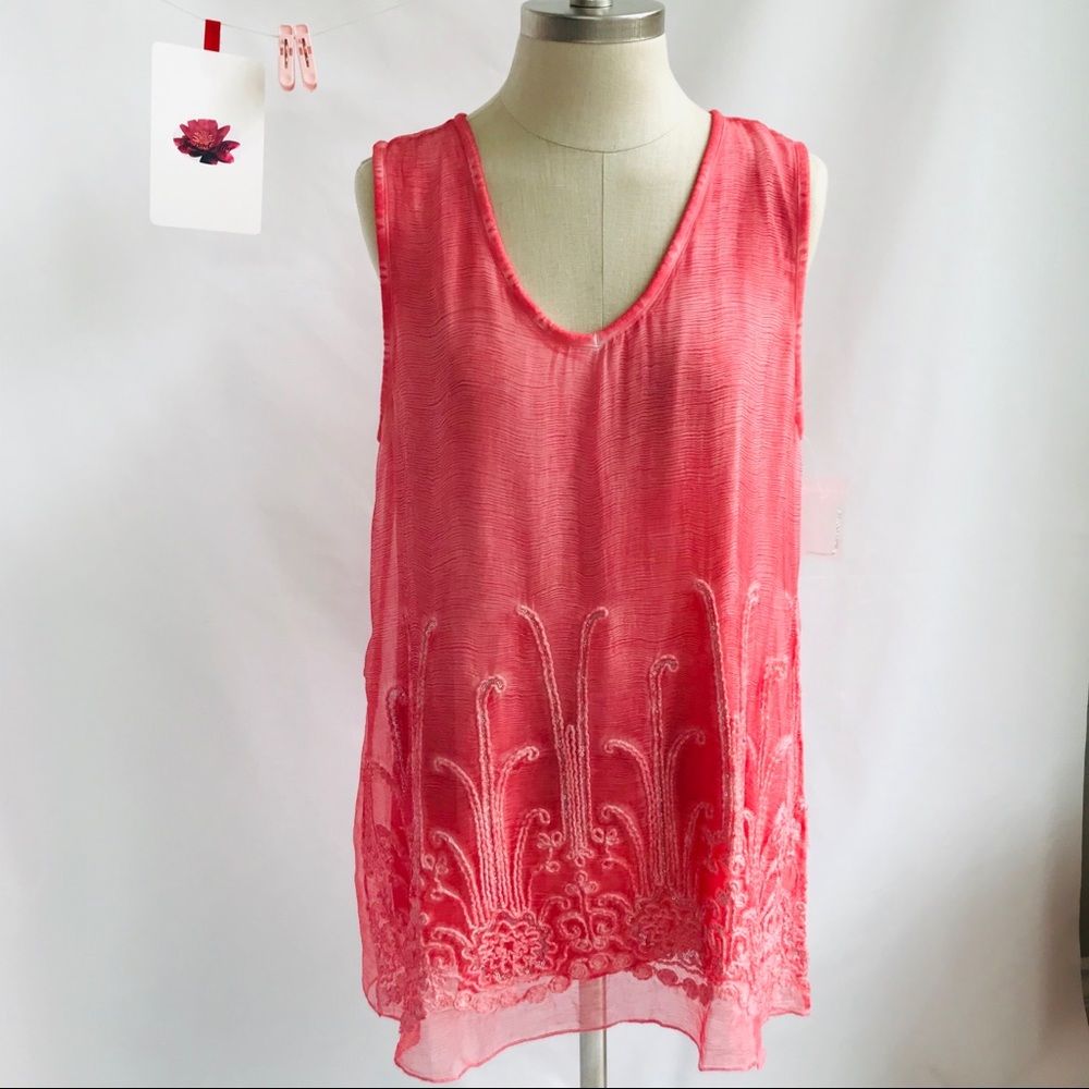 NWOT Soft Sorroundings petite romance top Medium